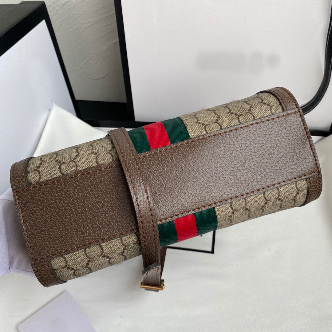 Fashion-Inspired Top Handle Crossbody Satchel – Brown Monogram Style