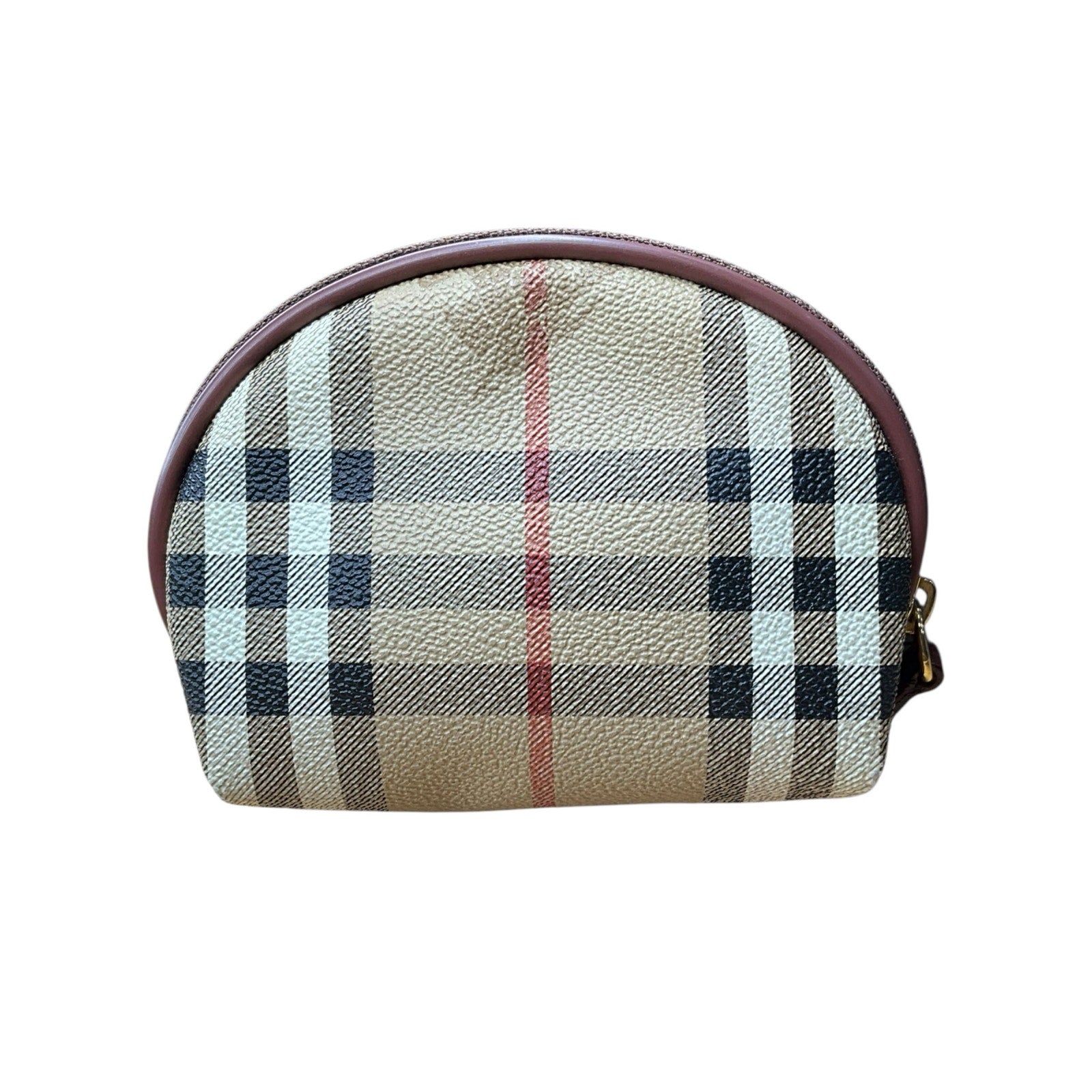 Authentic Burberry Nova Check Coin Purse / Small Zip Pouch