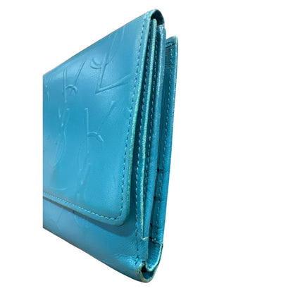 Yves Saint Laurent Turquoise Compact Wallet