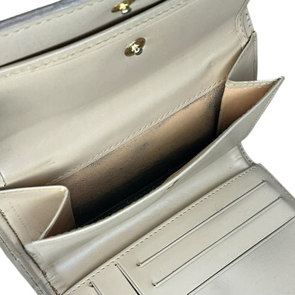Celine Beige Macadam Tri-Fold Wallet