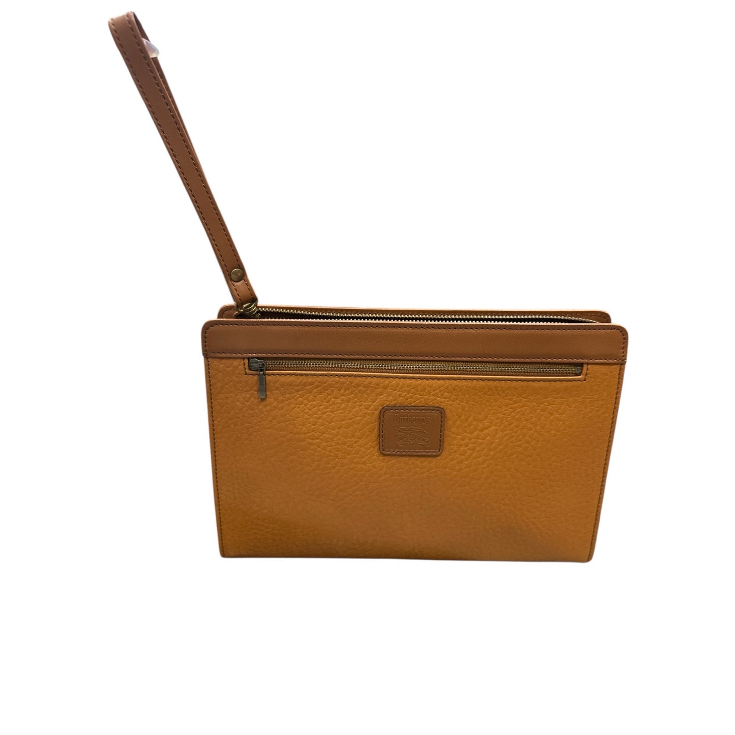 Burberry Cognac Leather Clutch