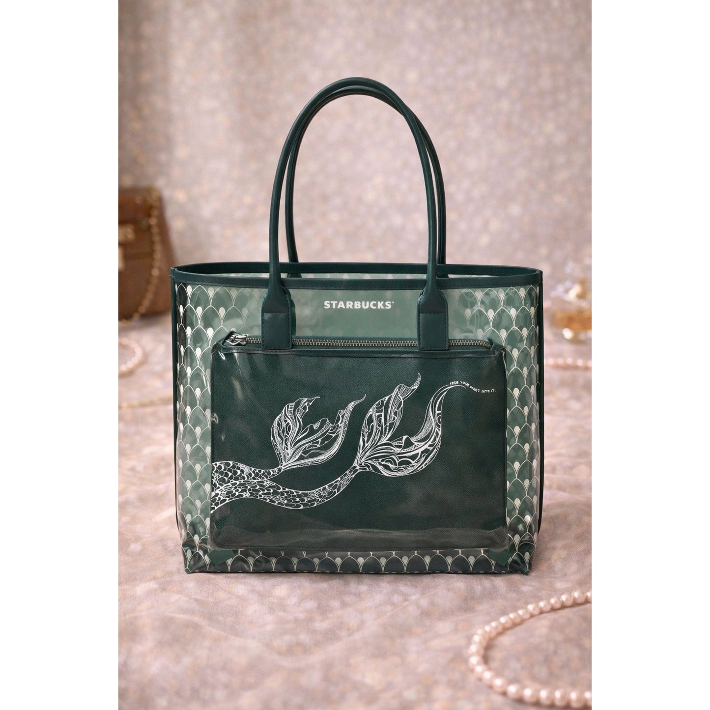 Starbucks China Exclusive Mermaid Jelly Tote ✨ Rare Find • Limited Release • Collector Piece