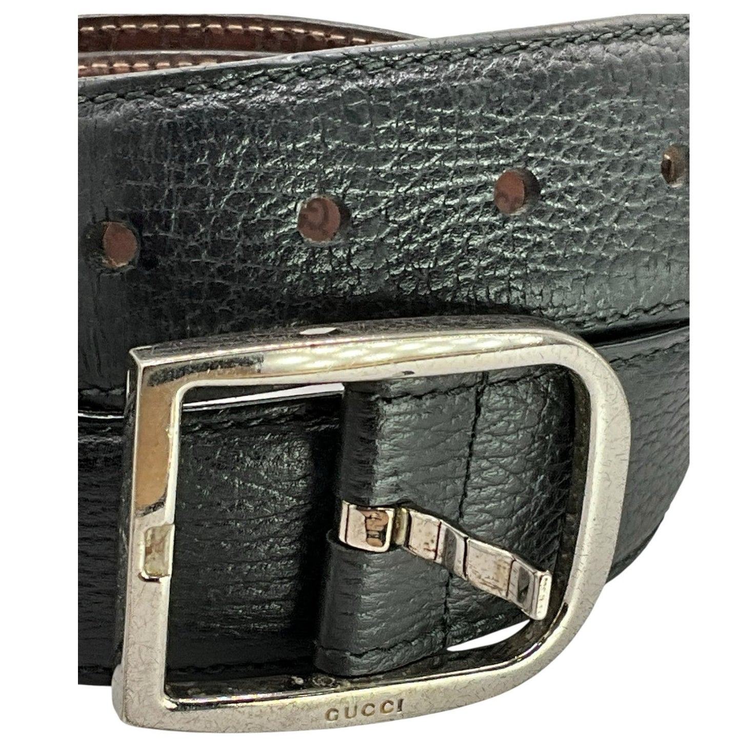 Gucci Black Silver Belt