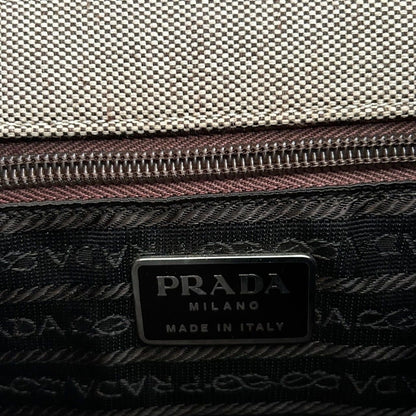 Prada Canvas & Leather Belt Bag
