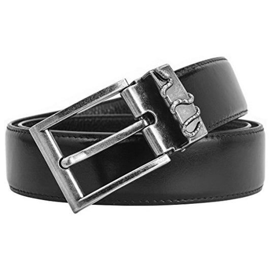 Gucci Black Men's Snake Buckle Belt - RARE