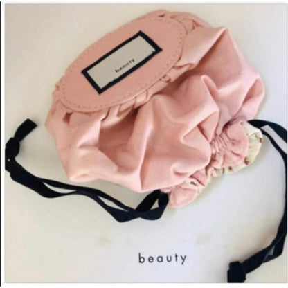 Blush Pink Drawstring Makeup Pouch