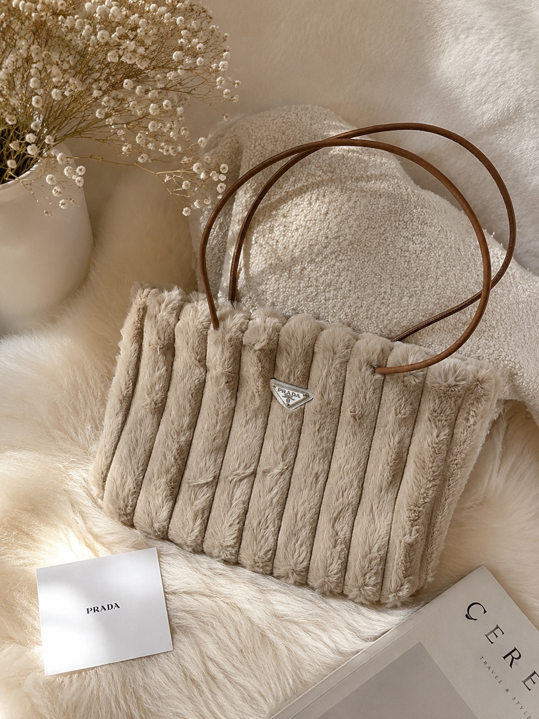 Faux Fur Tote Bag – GWP Edition ✨