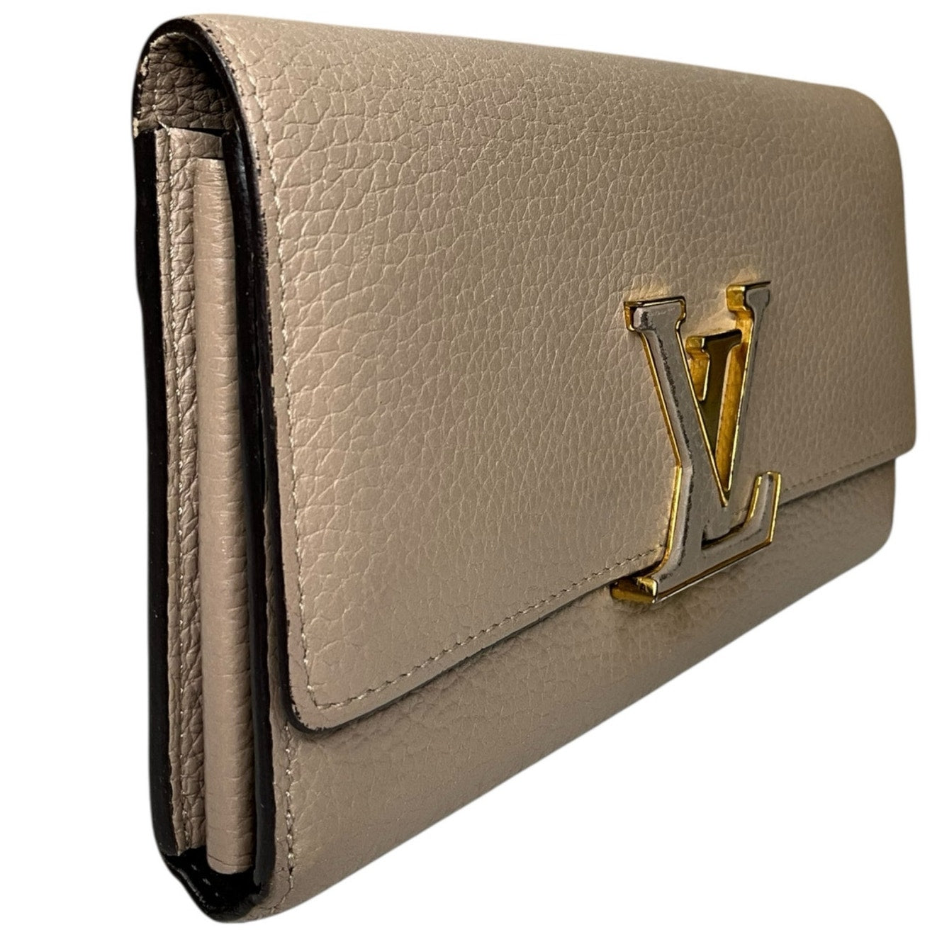 Louis Vuitton Taurillon Capucines Wallet Galet