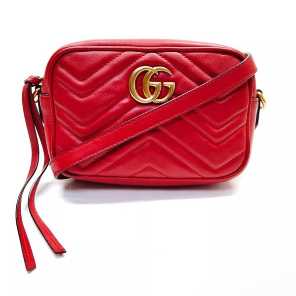 Gucci Marmont Crossbody Bag Red - Clairely Amazing