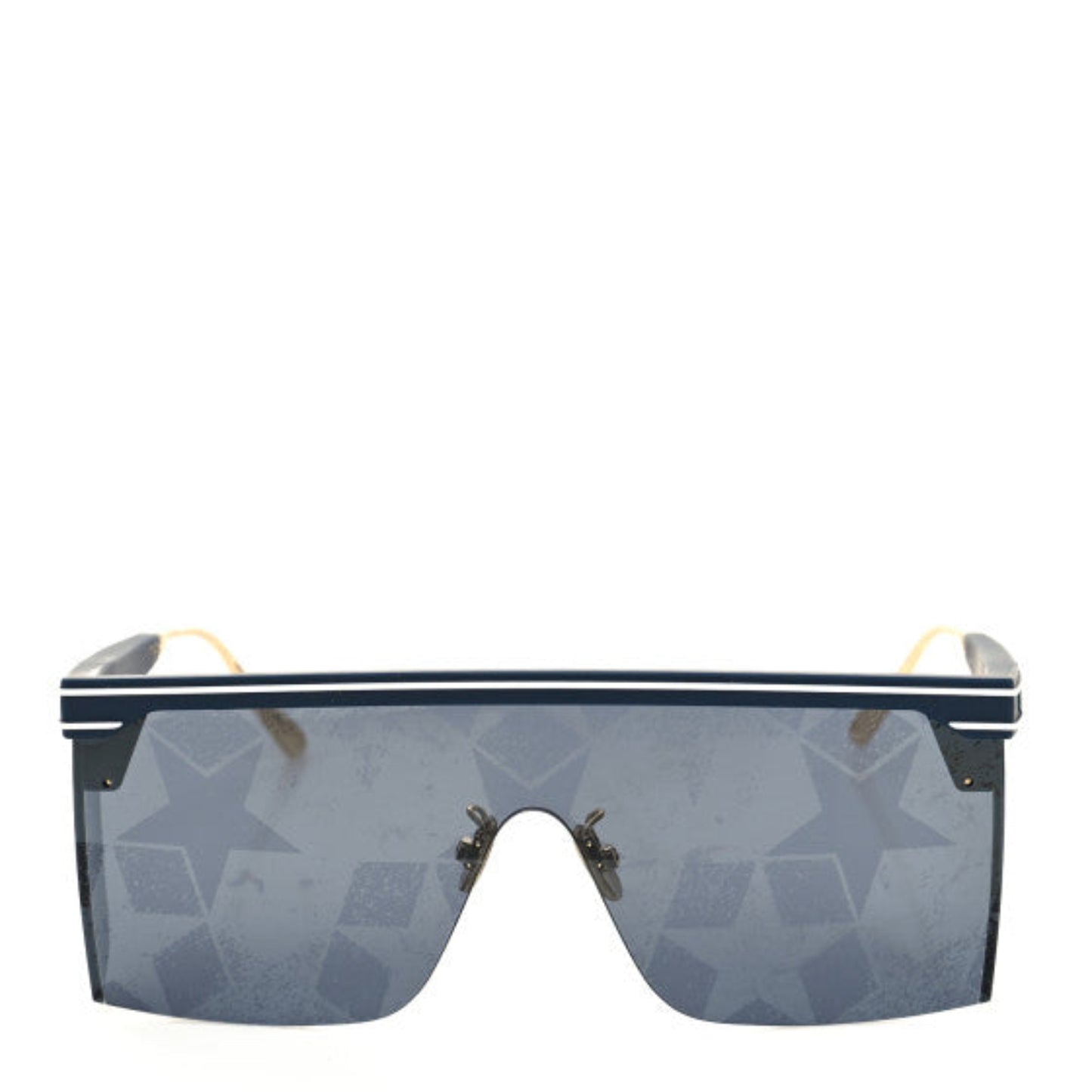 Christian Dior  Geometric Diorclub M1U Mask Sunglasses Matte Blue - Clairely Amazing