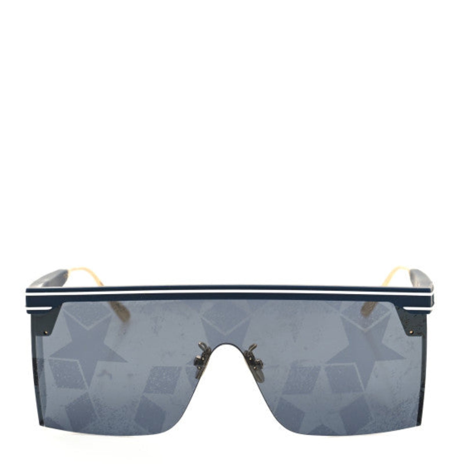 Christian Dior  Geometric Diorclub M1U Mask Sunglasses Matte Blue - Clairely Amazing