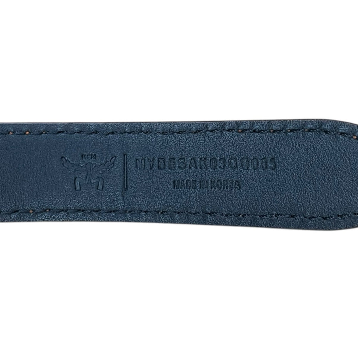 MCM Orange Reversible Diamond Belt