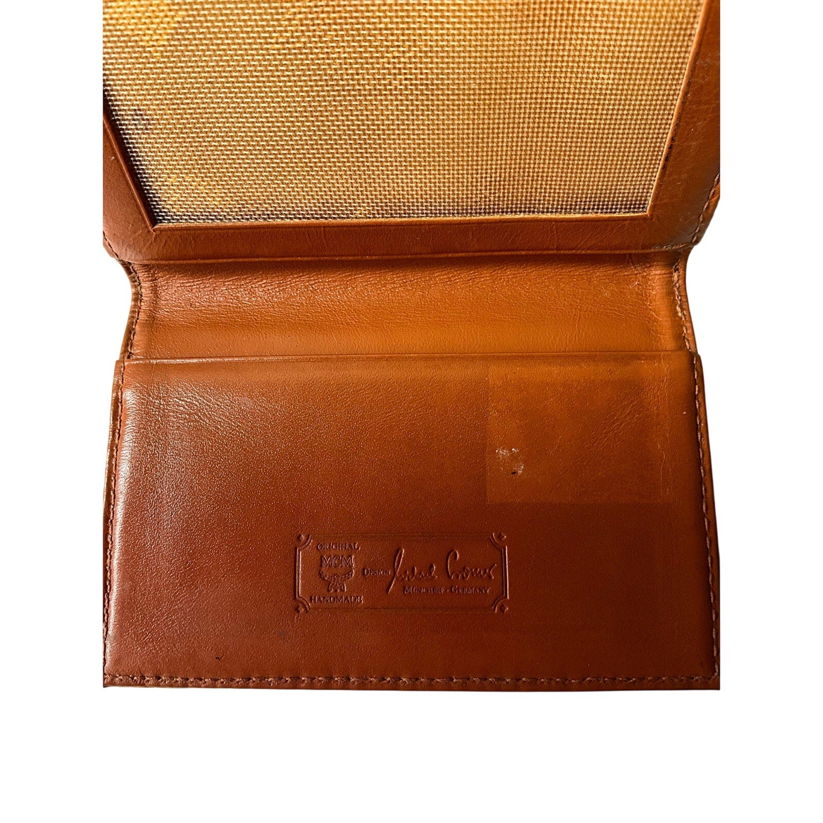 MCM Cognac Card Holder