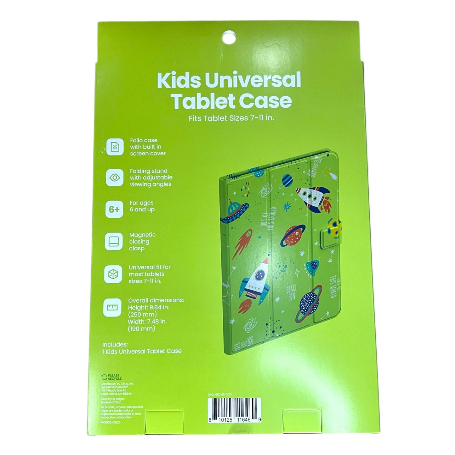 Gems Kids 'Space' Universal Tablet Case in green