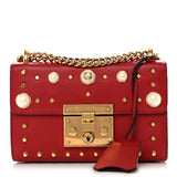 Gucci Pearly Padlock Studded Shoulder Bag - Clairely Amazing