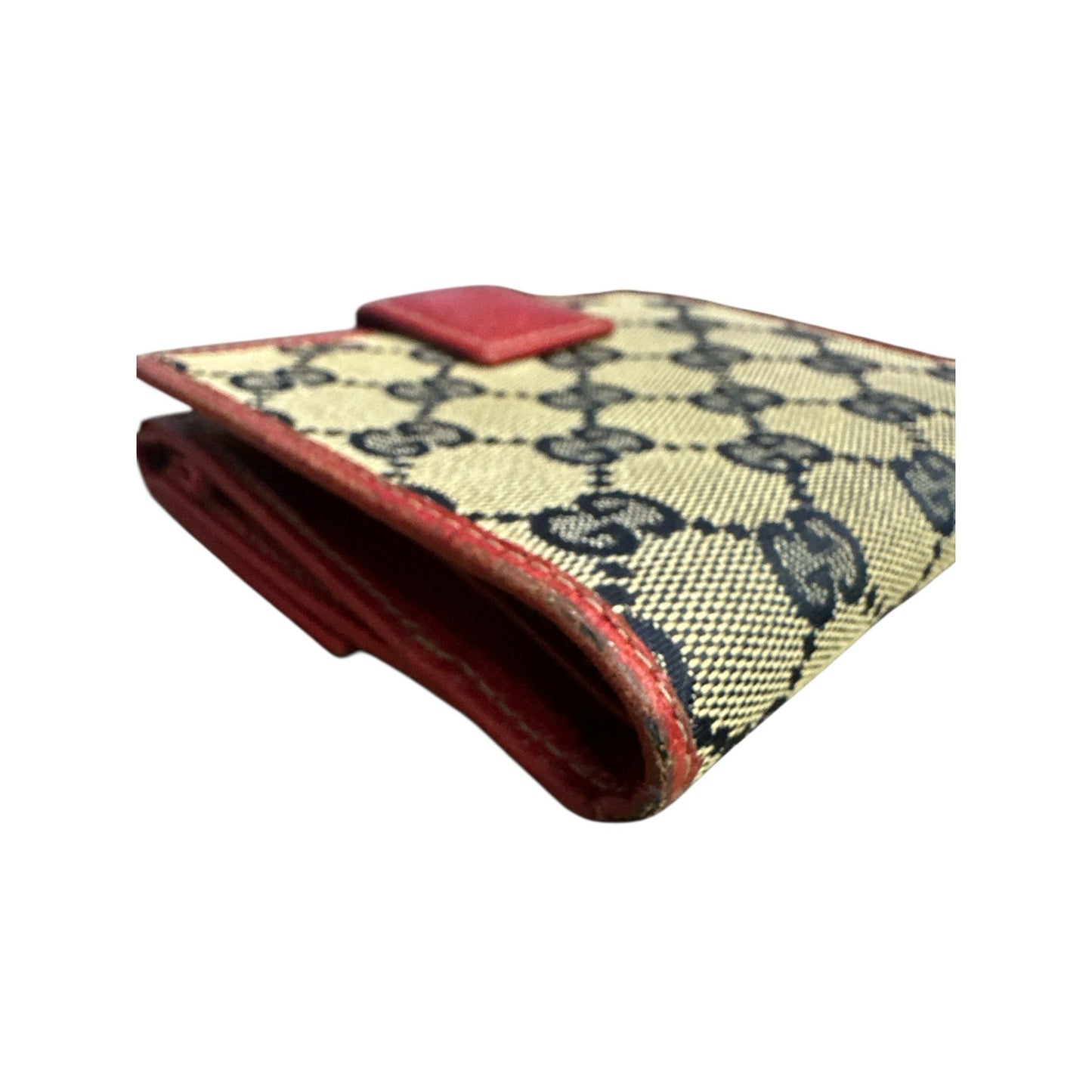 Gucci Canvas Leather Boot Wallet