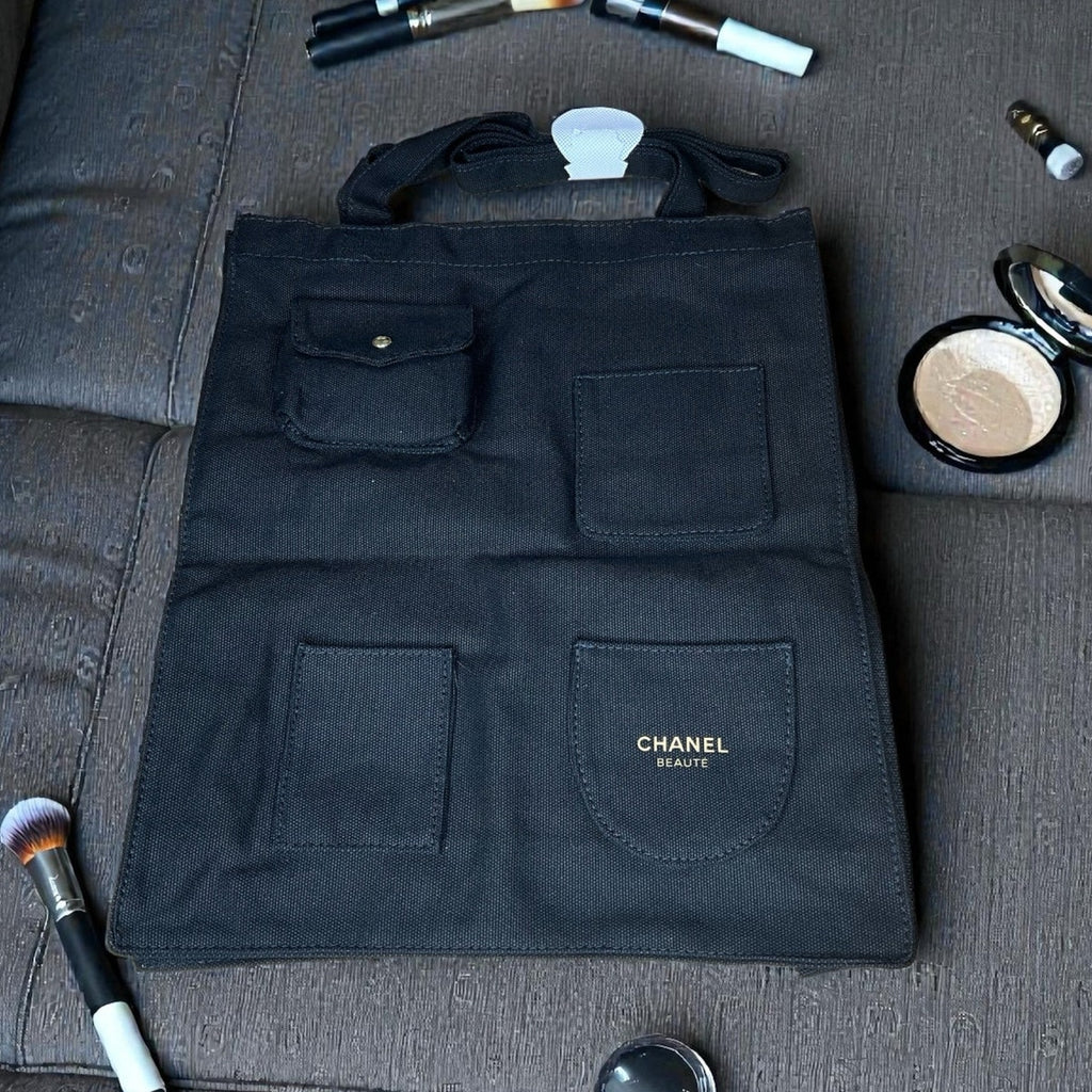 Everyday Canvas Tote Bag with Utility Pockets