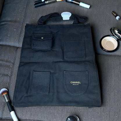 Everyday Canvas Tote Bag with Utility Pockets
