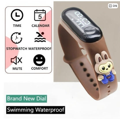 LABUBU Kids' Water Resistant Silicone Digital Watch (CHOOSE ONE COLOR WATCH)