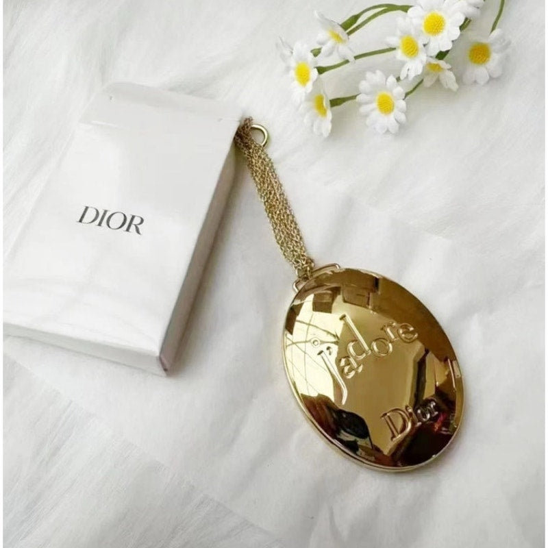 Dior J’Adore Gold Pocket Mirror Pendant – Luxe Compact Mirror | GWP Edition