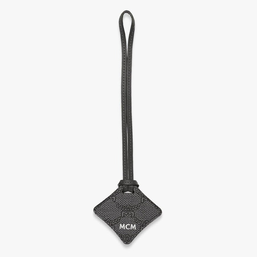 MCM Black MCM Ottomar Air Tag Luggage Charm