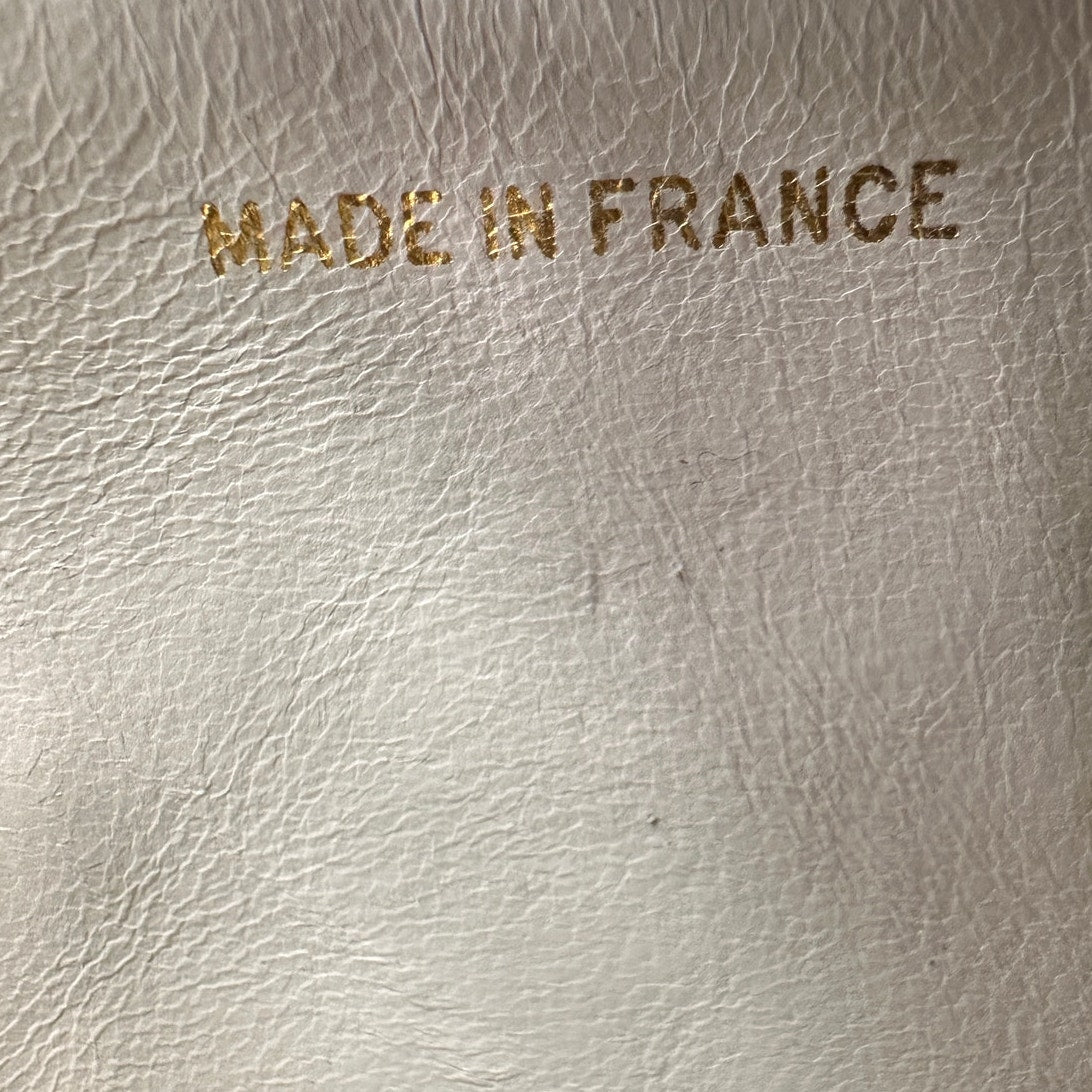 Chanel White Classic Medium Full Flap Bag