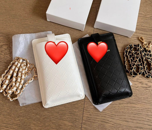 ✨ Elegant Chain Phone Holder – White or Black ✨