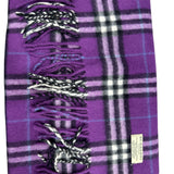 Burberry Merino Angora Rabbit (Rare) Purple Scarf - Clairely Amazing