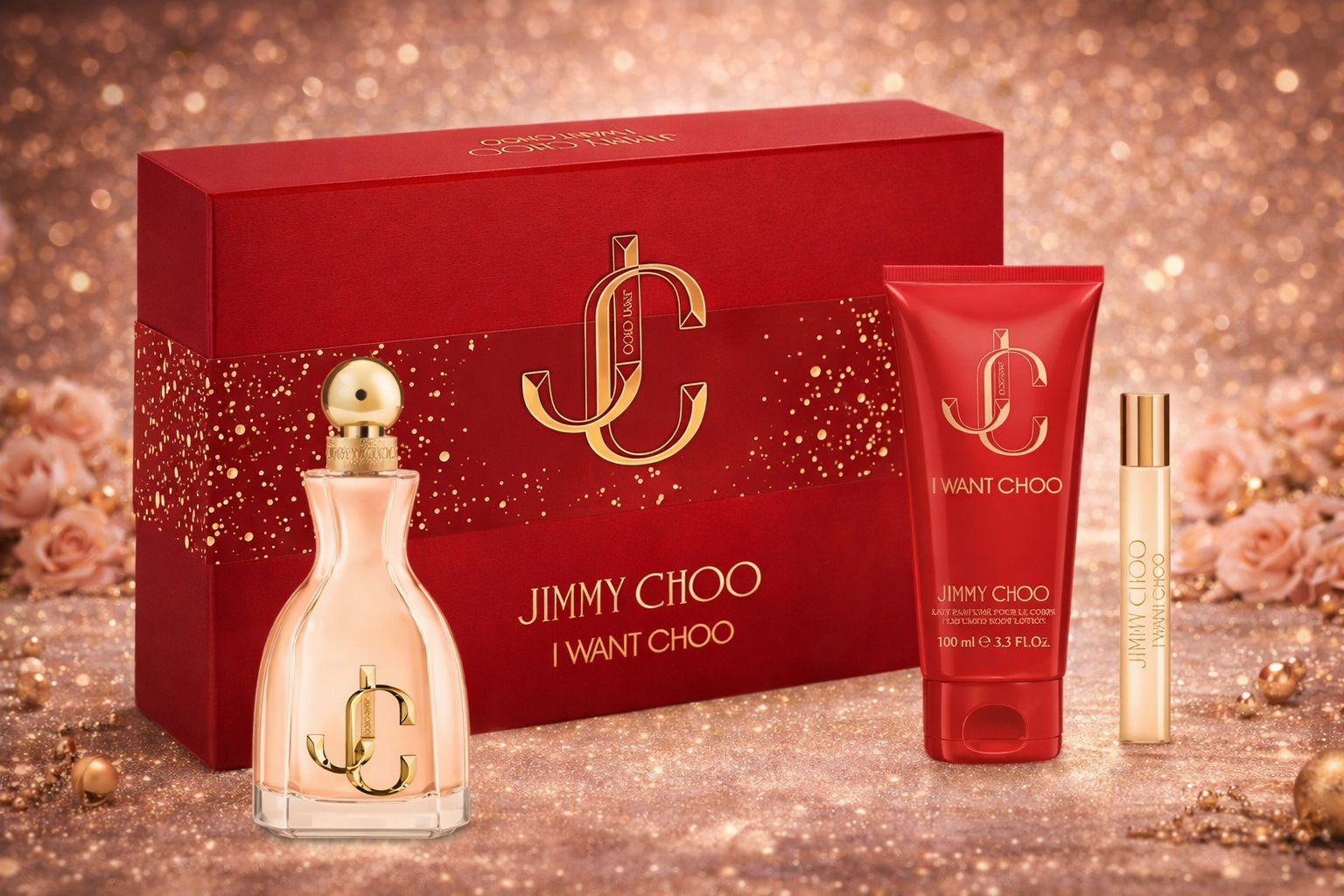 ✔️Jimmy Choo I Want Choo Eau de Parfum Gift Set 100 ml - 3.3 fl.oz - Authentic