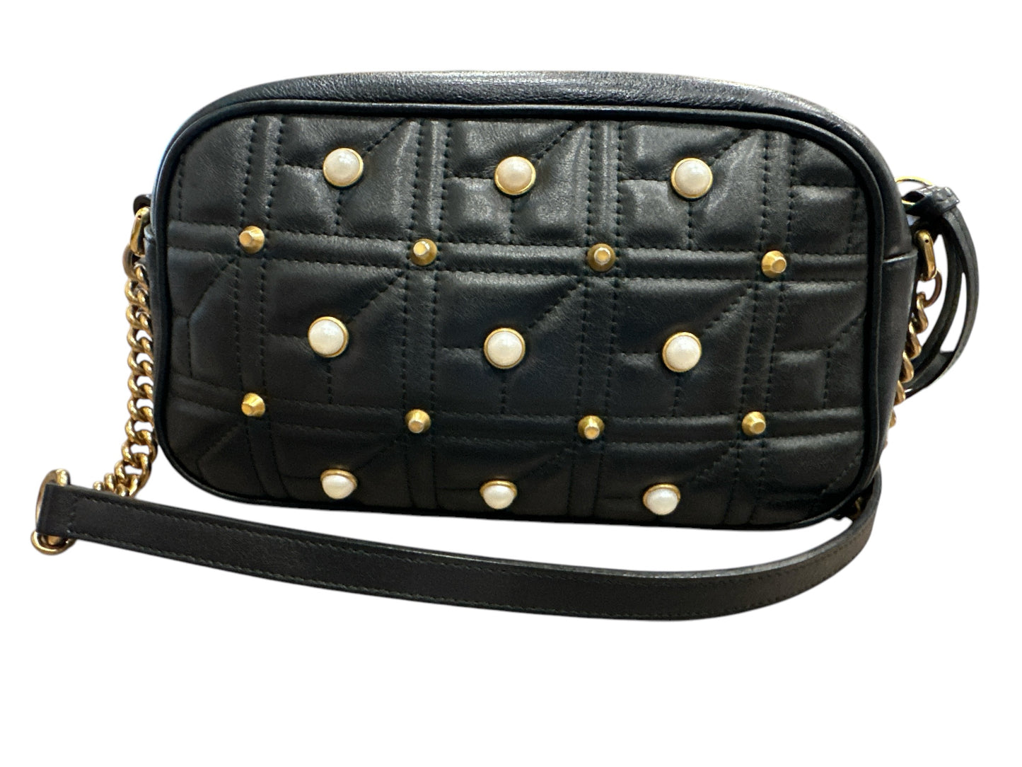 Gucci  Calfskin Matelasse Studded Small Pearly - Clairely Amazing