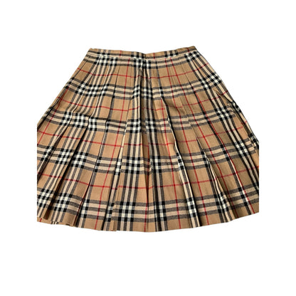 Burberry Novacheck Pleated Skirt