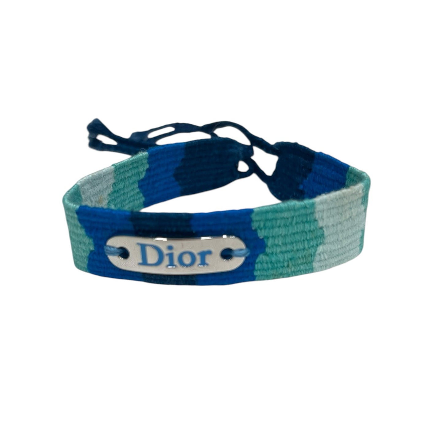 Christian Dior J'Adior woven blue bracelet