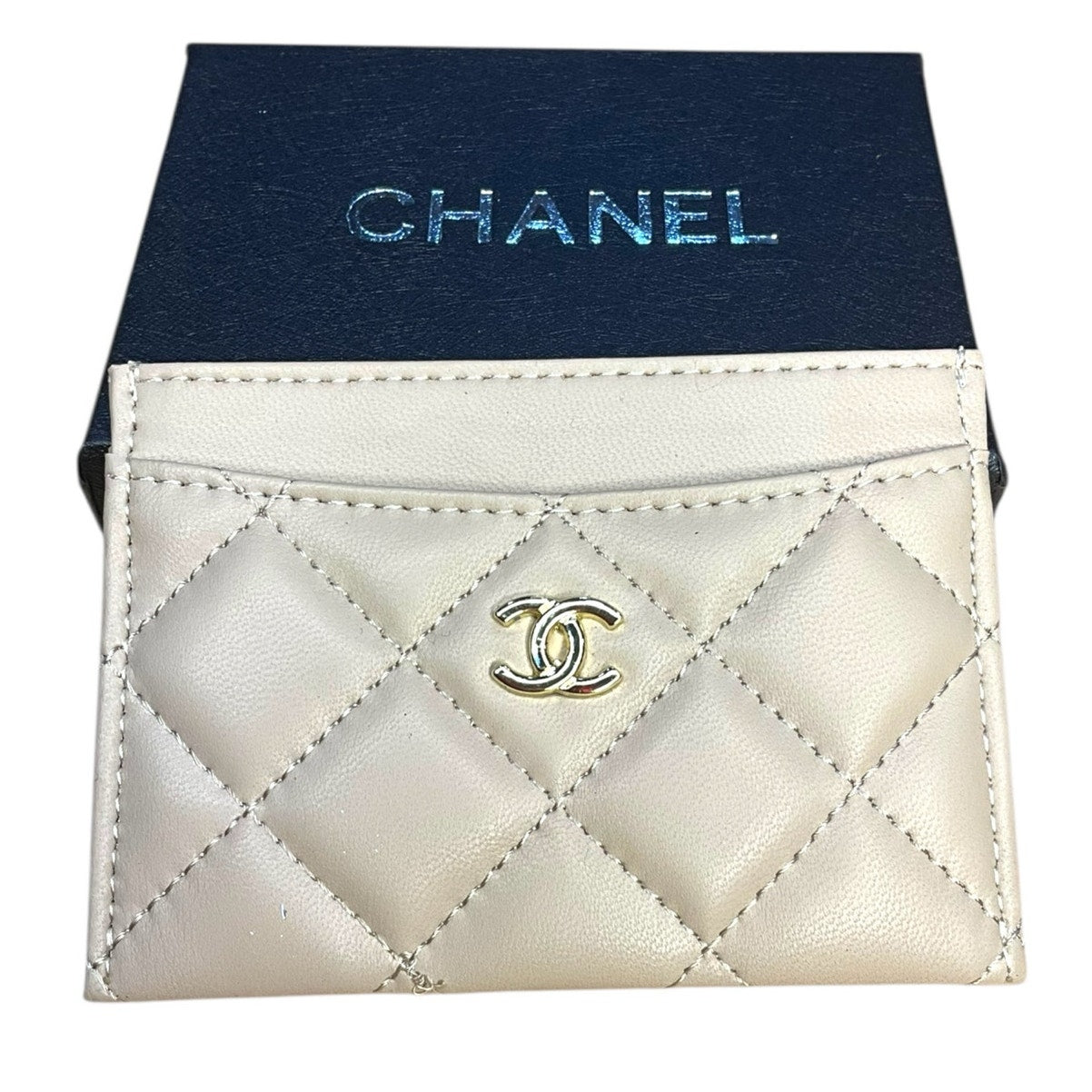 Chanel Beaute Luxury Quilted Leather Card Holder