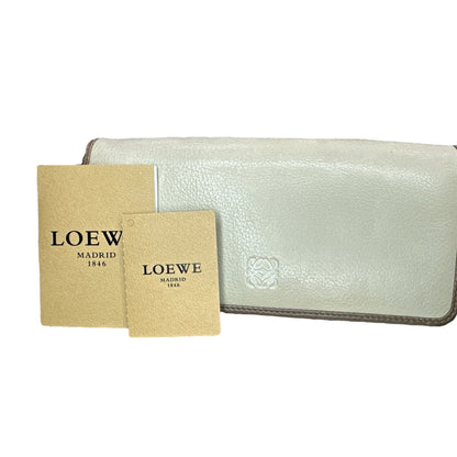 LOEWE Beige/Brown Continental Bi-fold Wallet - Clairely Amazing