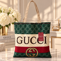 Gucci Beauty GWP Green, Red & Cream Monogram Shoulder Tote Bag