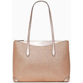 Kate Spade New York Lola Glitter Shimmy Glitter Tote Large Purse Bag Rose Gold