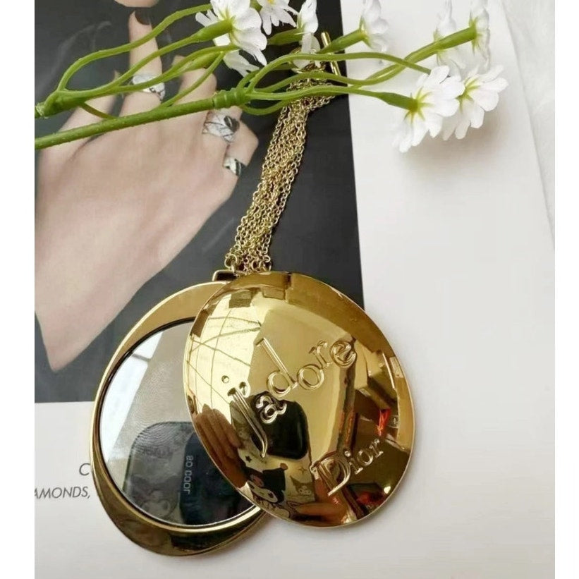 Dior J’Adore Gold Pocket Mirror Pendant – Luxe Compact Mirror | GWP Edition