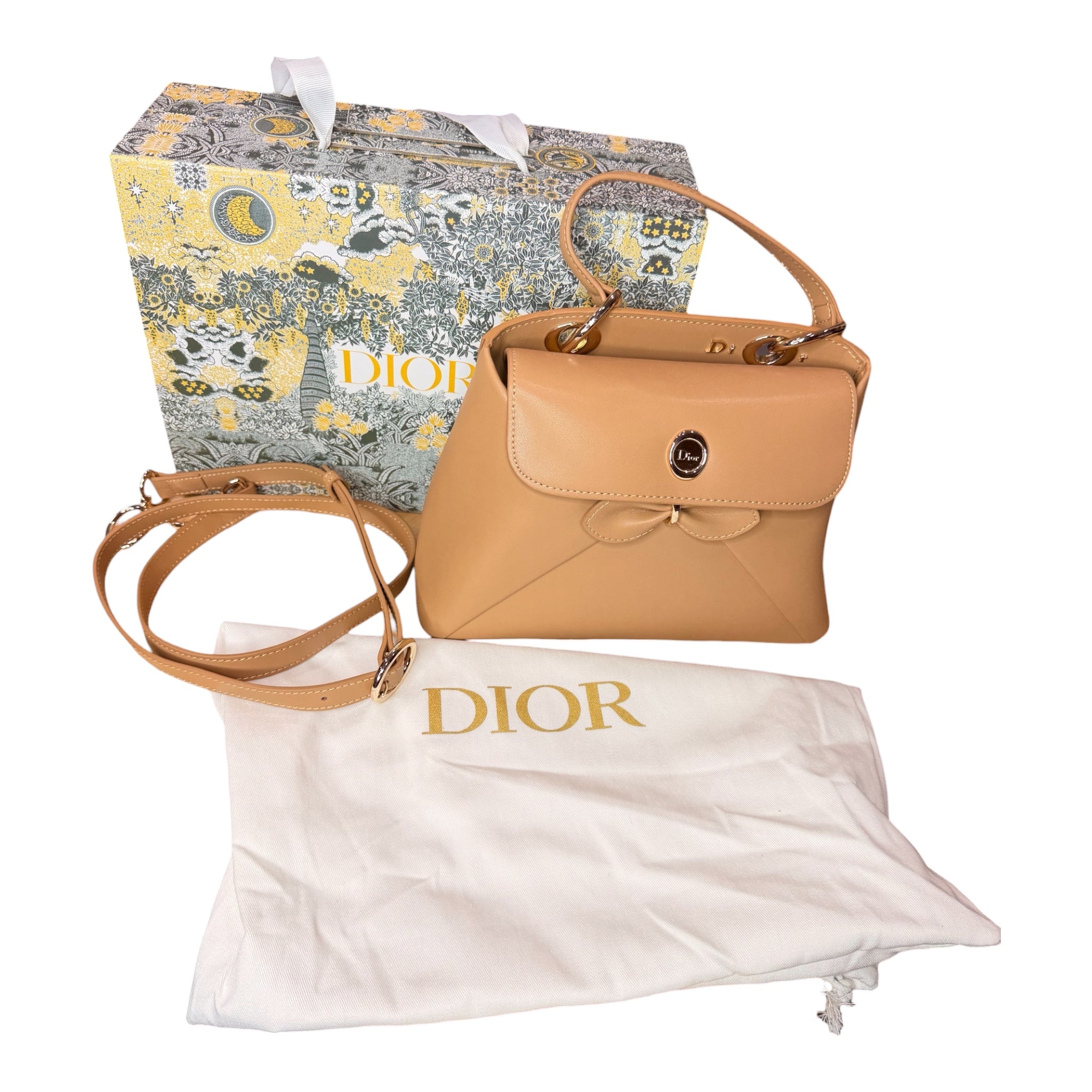 Premium Leather Bow Top Handle Bag | Elegant Designer-Inspired Satchel