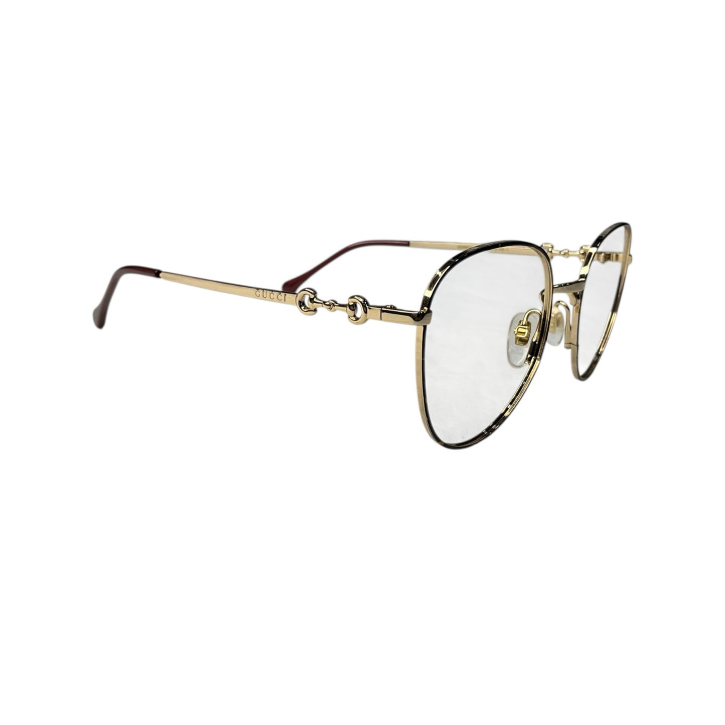 Gucci Havana Gold Horsebit Frames