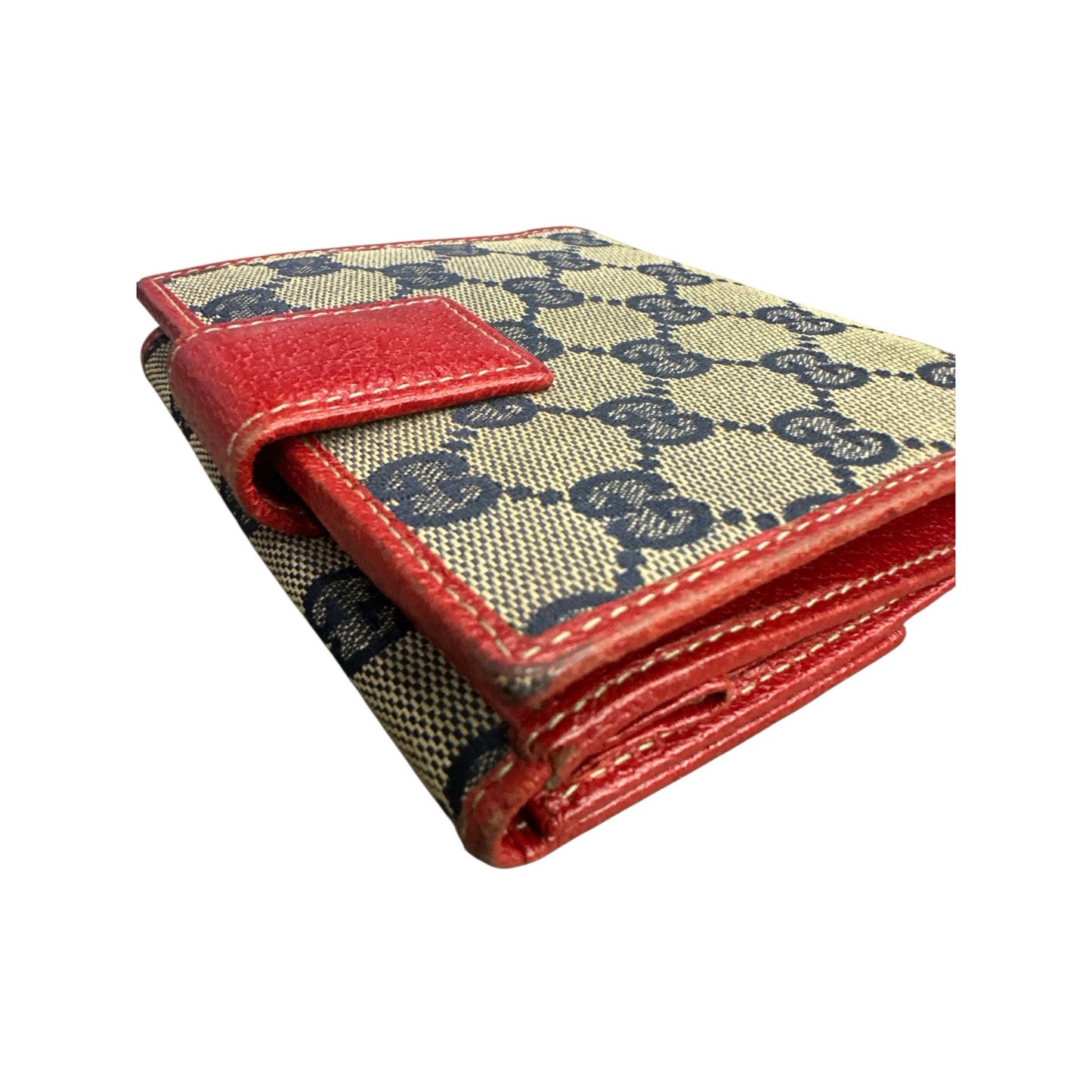 Gucci Canvas Leather Boot Wallet
