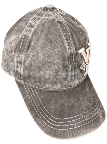 Fashion Logo Baseball Cap – Washed Denim Style