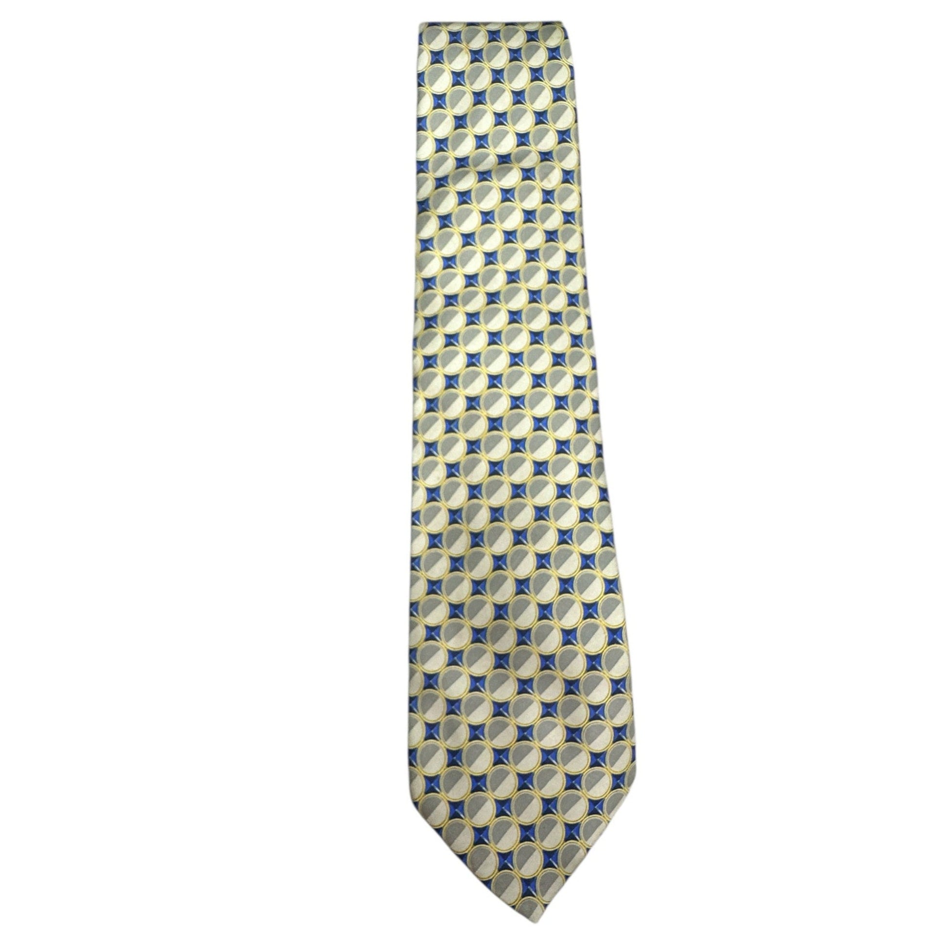 Patterned tie on a white background