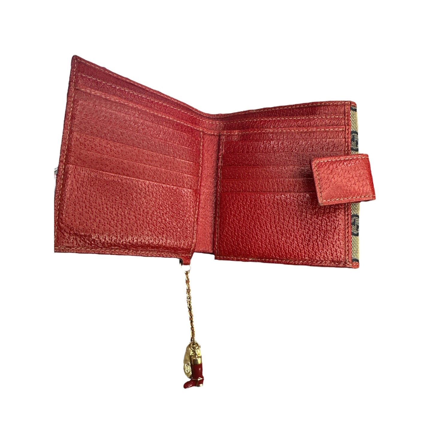 Gucci Canvas Leather Boot Wallet