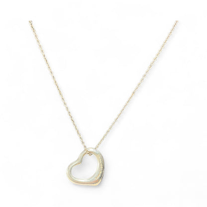 Tiffany & Co. Elsa Peretti Open Heart Silver Necklace