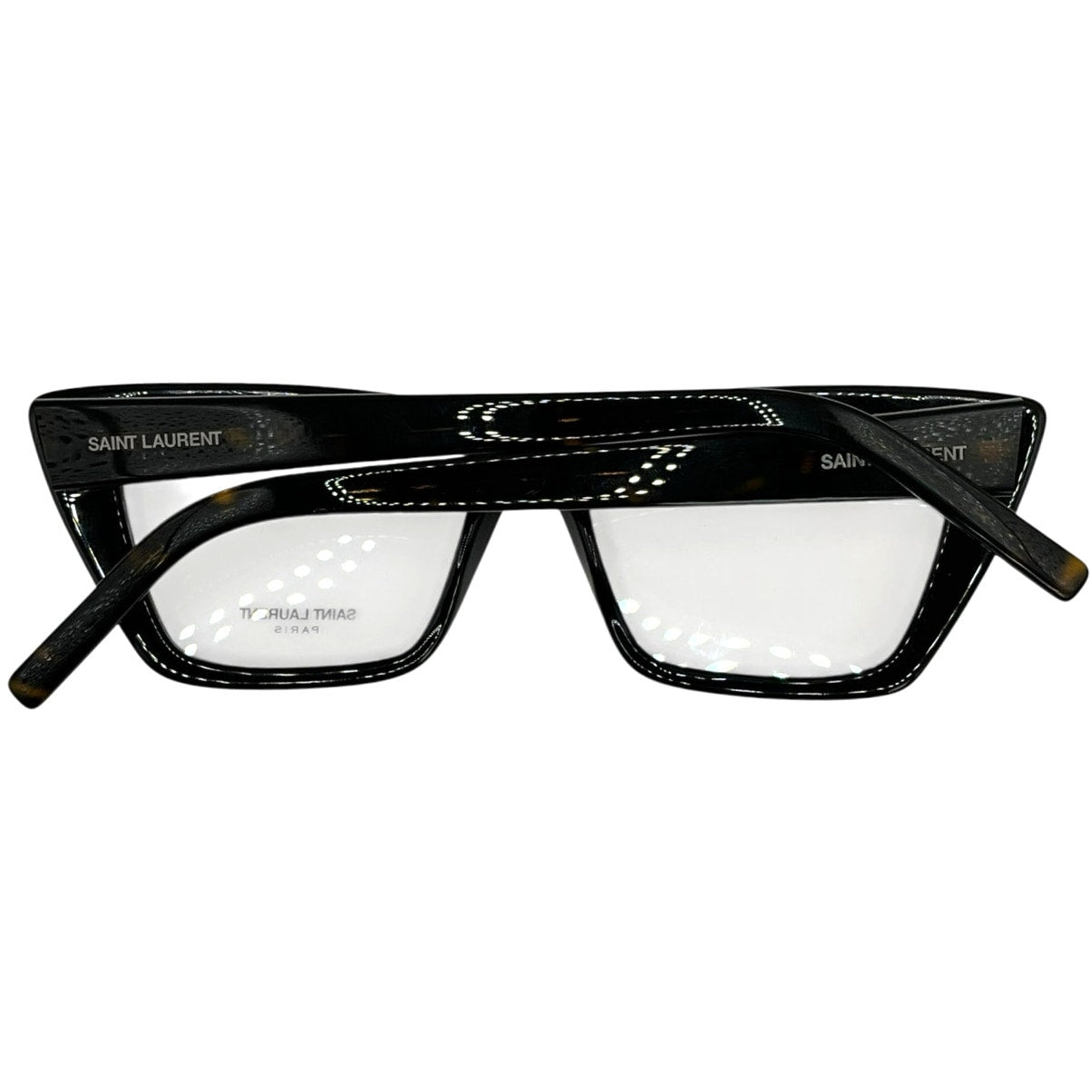 Saint Laurent Havana Tortoiseshell Prescription Eyeglasses