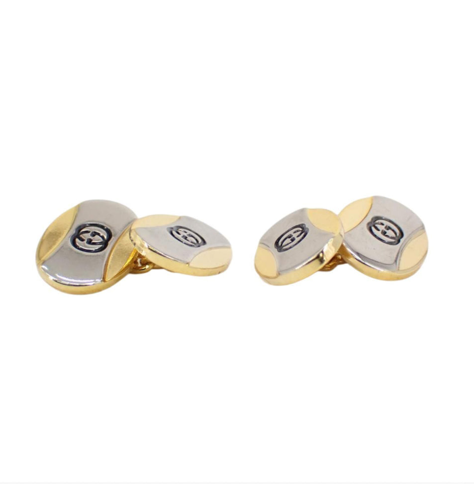 Gucci Two-Tone Cufflinks - Clairely Amazing