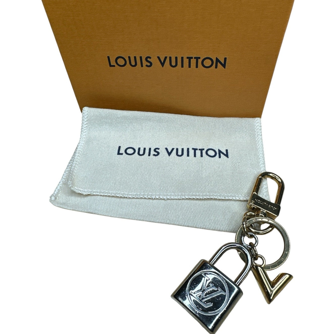 Louis Vuitton  Kaleido V Padlock Keychain / Bag Charm