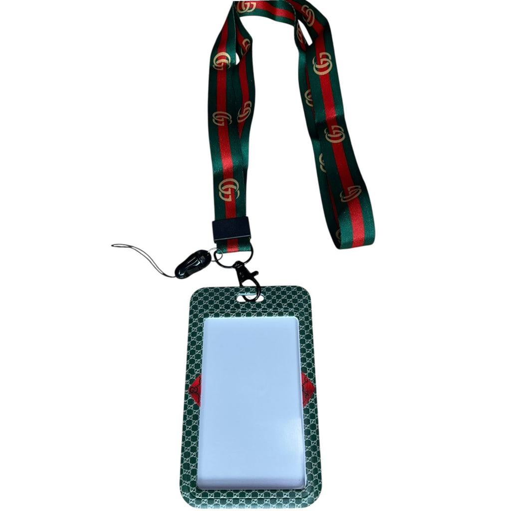 Luxury Fashion-Inspired Lanyard with ID Badge Holder