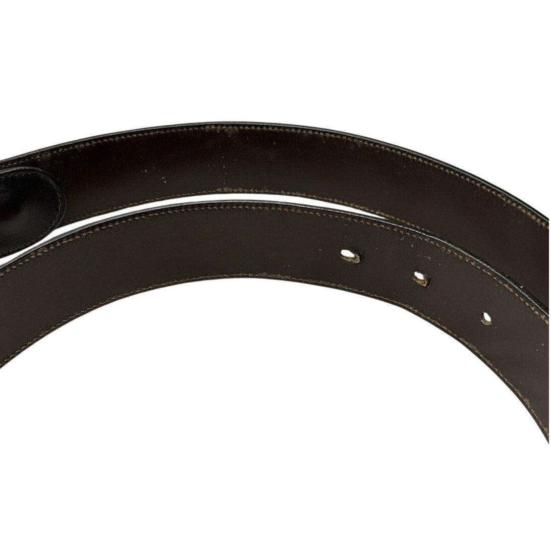 Gucci Gold G Leather Belt