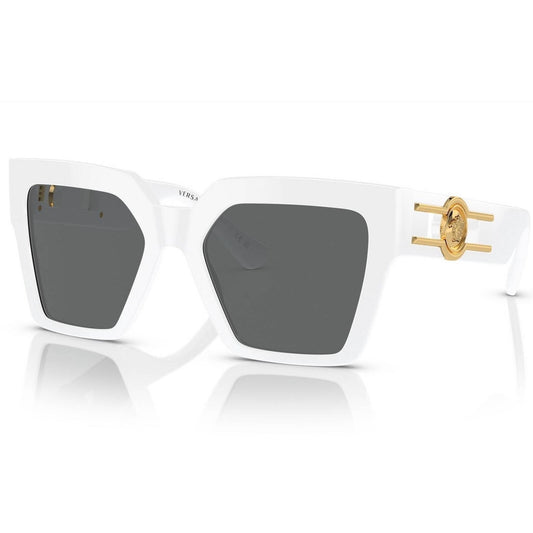 1010. Versace Medusa Deco Butterfly White Sunglasses